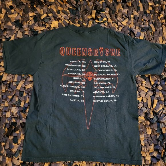 Vintage Queensryche "Back with One Foot in Hell" 2004 US Tour Black Men's Medium - Picture 3 of 4